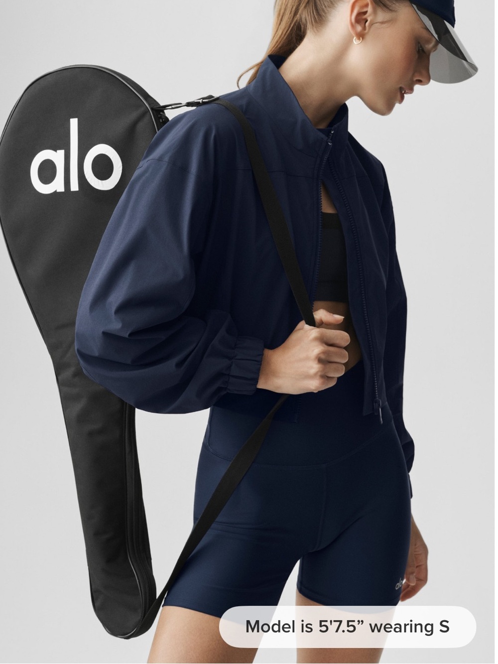 ALO Yoga Club House Jacket in WHITE - Picture 3 of 11